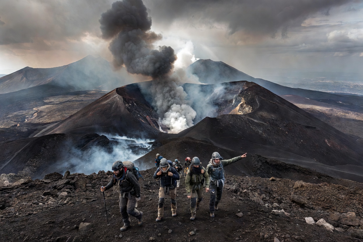 Mount Etna active summit crater hike in Sicily